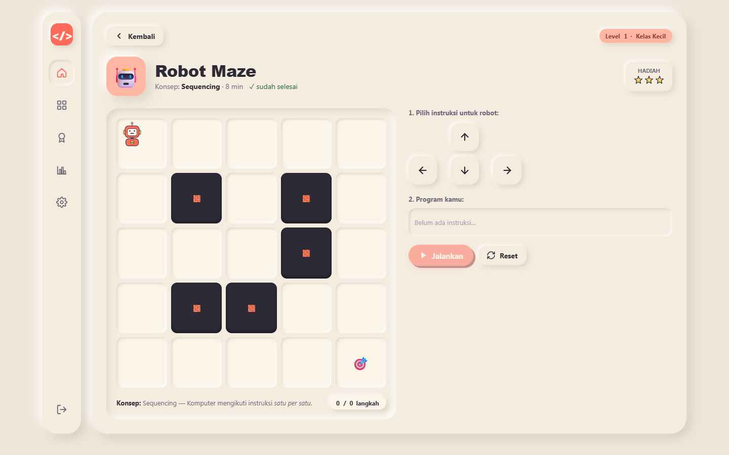Game Robot Maze